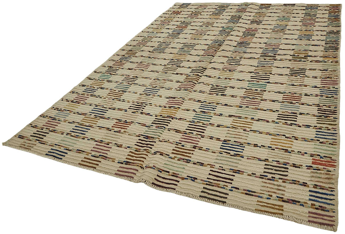 7x10 Beige Recycled Chaput Rug - 50322