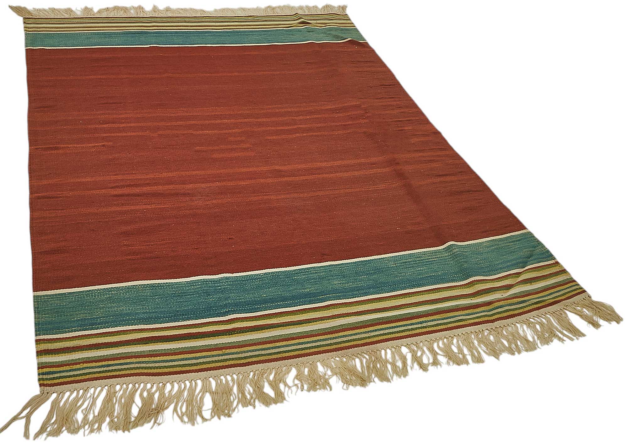 5x7 Handwoven Turkish Wool Kilim Rug - 50330