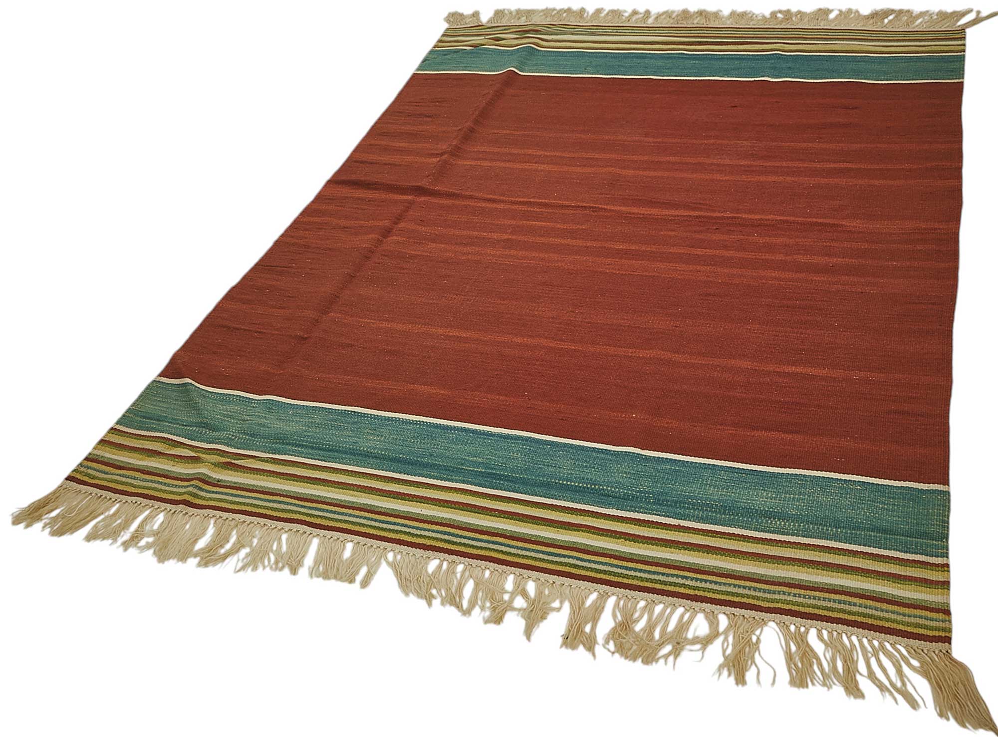 5x7 Handwoven Turkish Wool Kilim Rug - 50330