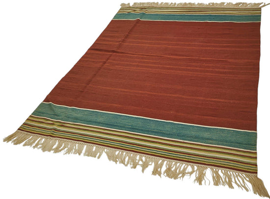 5x7 Handwoven Turkish Wool Kilim Rug - 50330