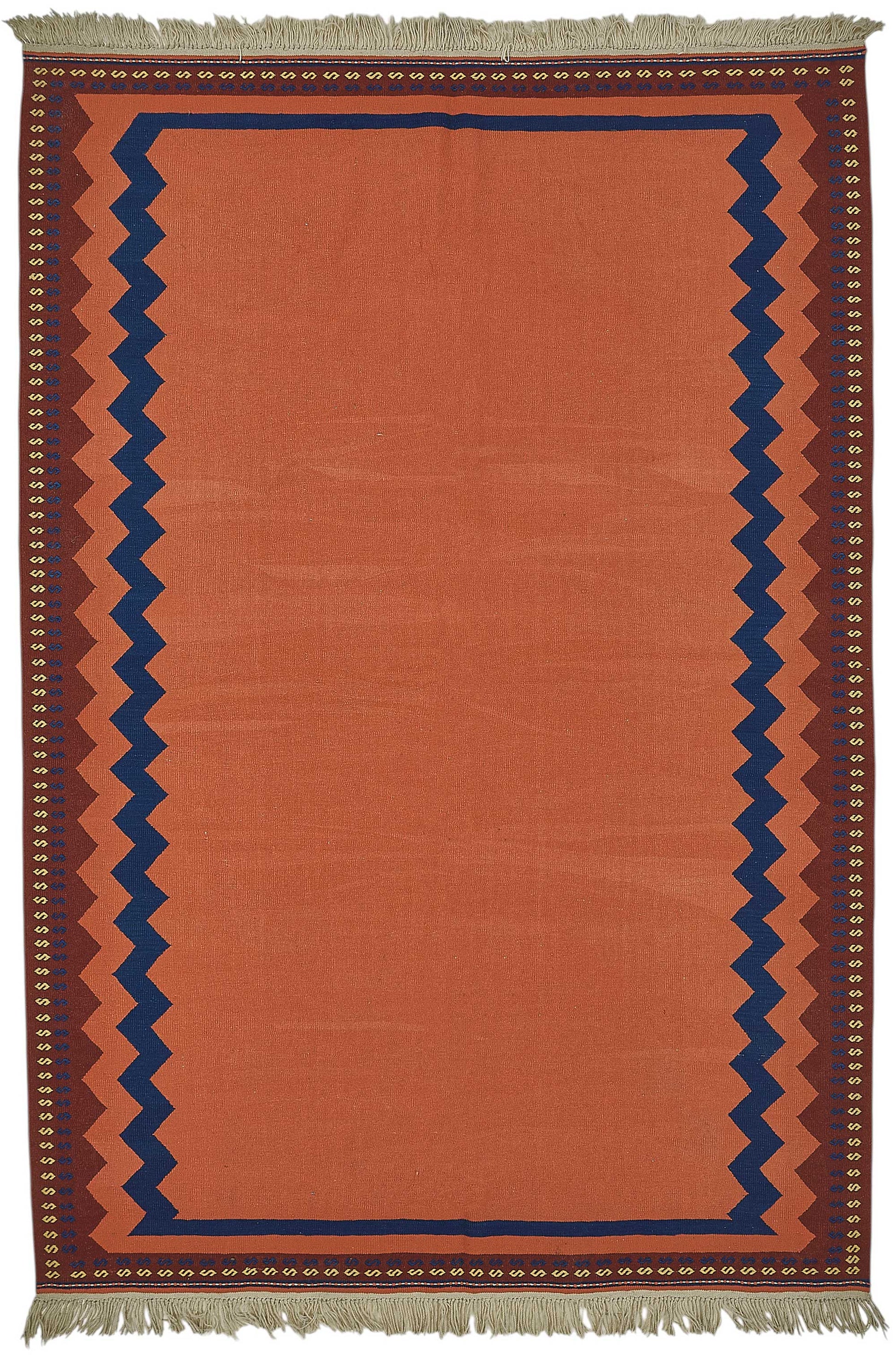 7x10 Handwoven Turkish Wool Kilim Rug - 50332