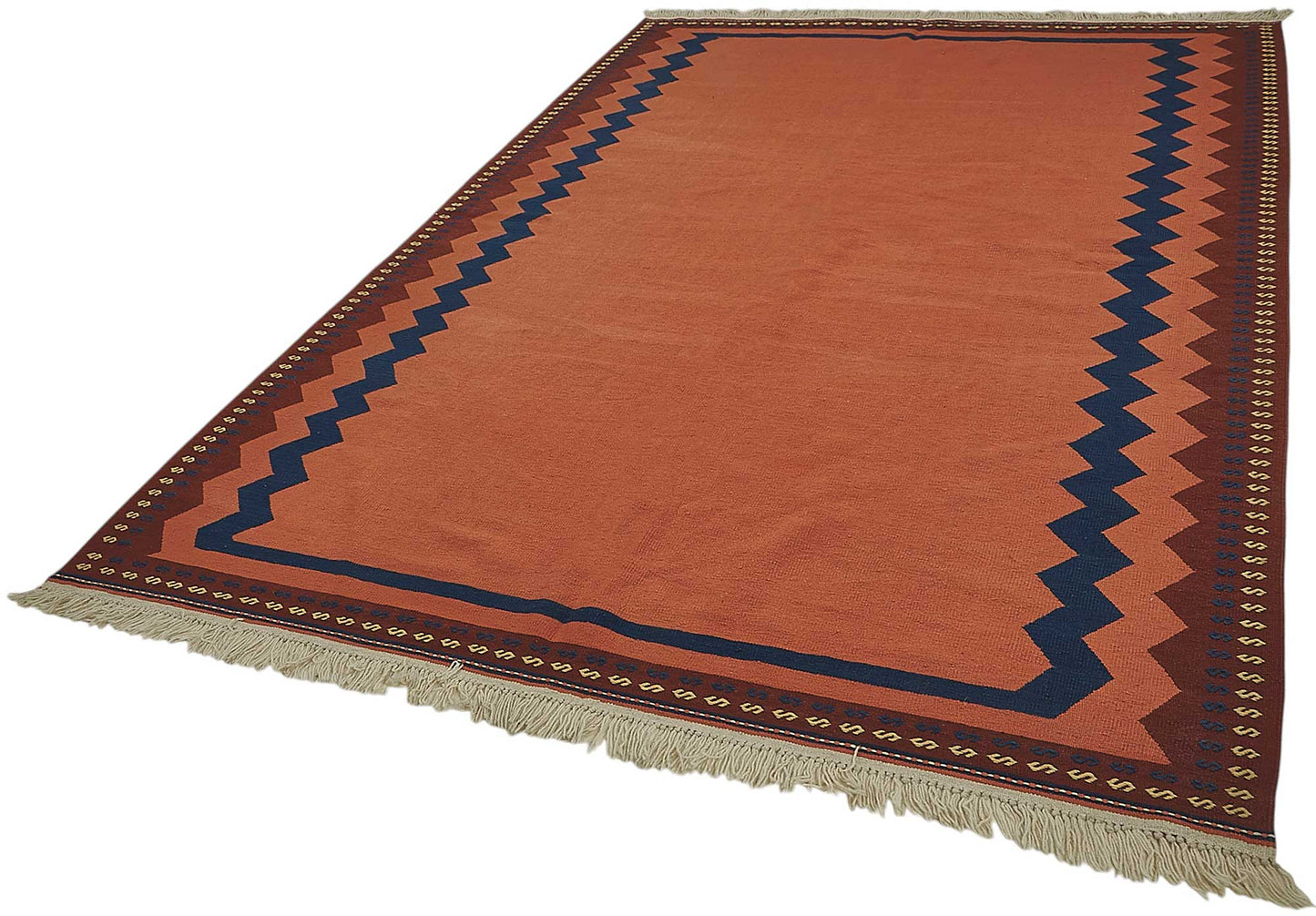 7x10 Handwoven Turkish Wool Kilim Rug - 50332