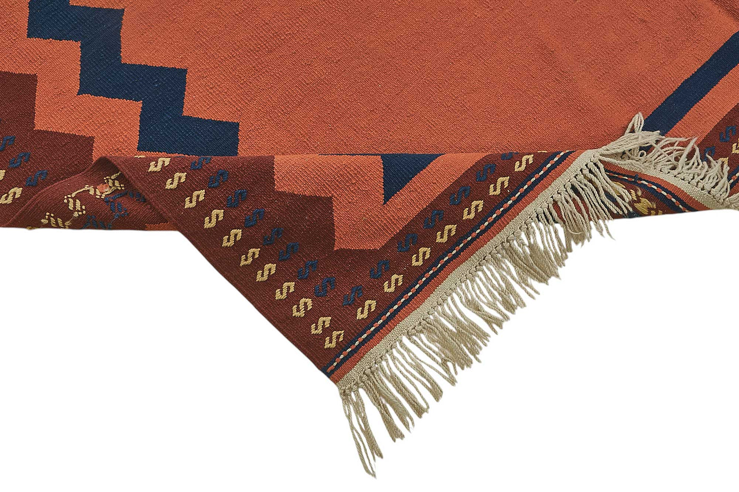 7x10 Handwoven Turkish Wool Kilim Rug - 50332