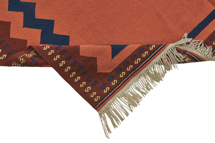 7x10 Handwoven Turkish Wool Kilim Rug - 50332