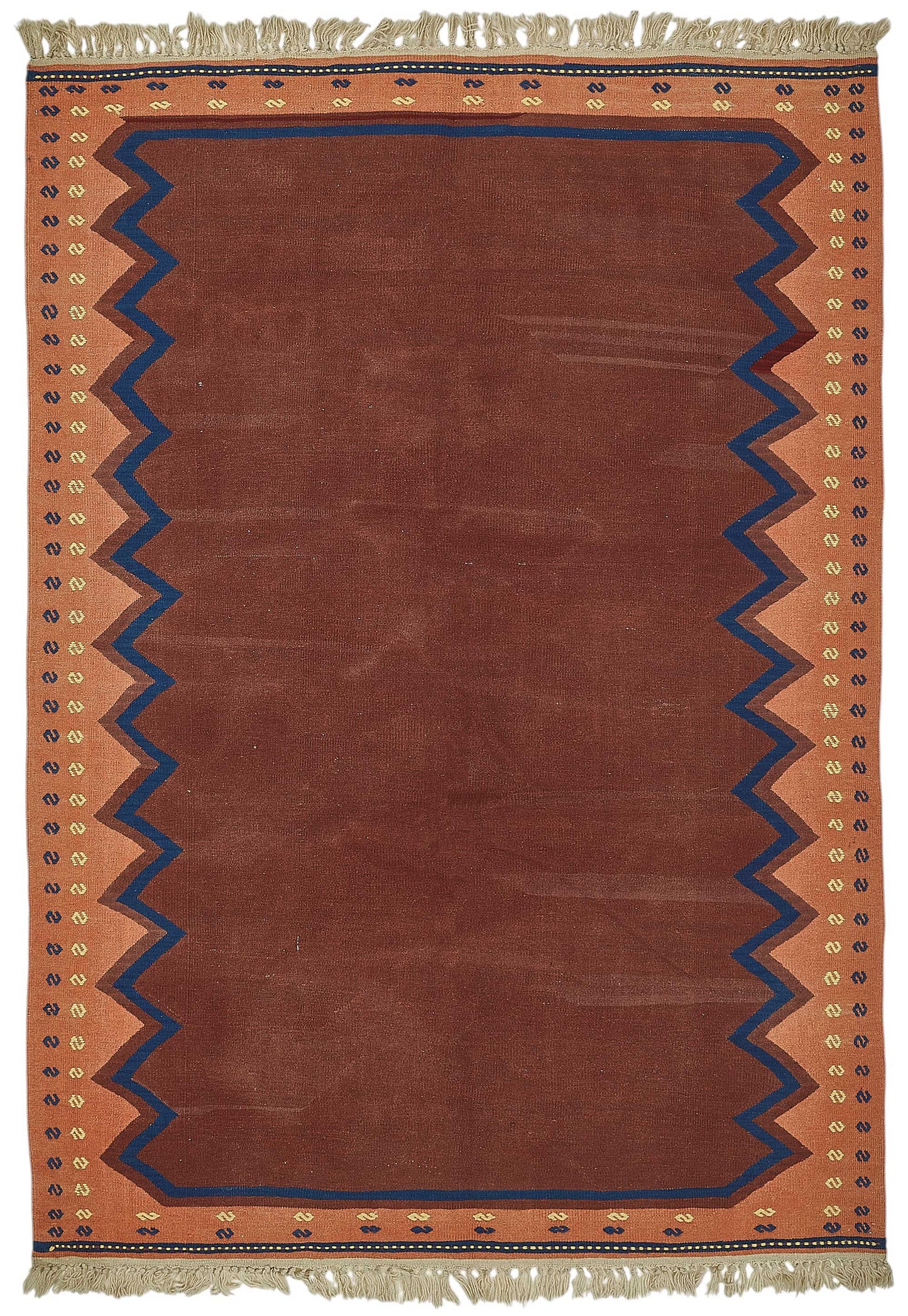 5x8 Handwoven Turkish Wool Kilim Rug - 50333