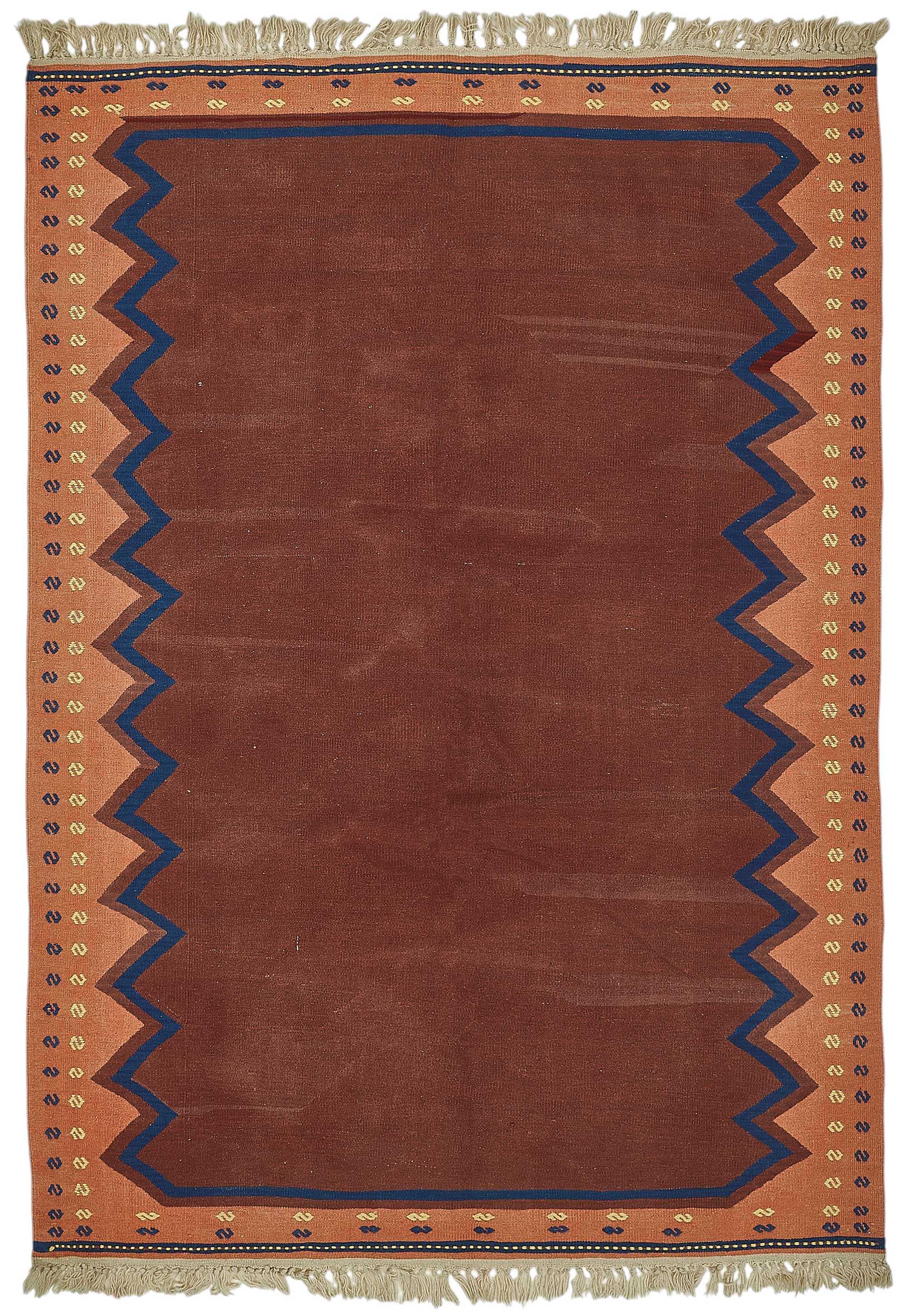5x8 Handwoven Turkish Wool Kilim Rug - 50333