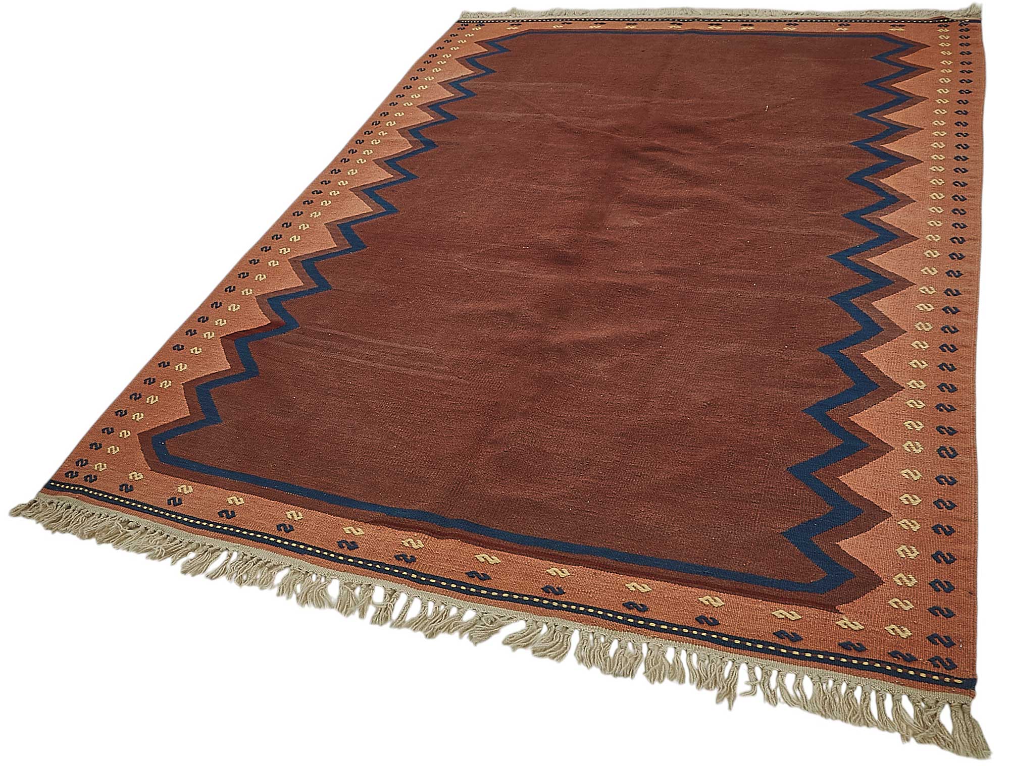 5x8 Handwoven Turkish Wool Kilim Rug - 50333
