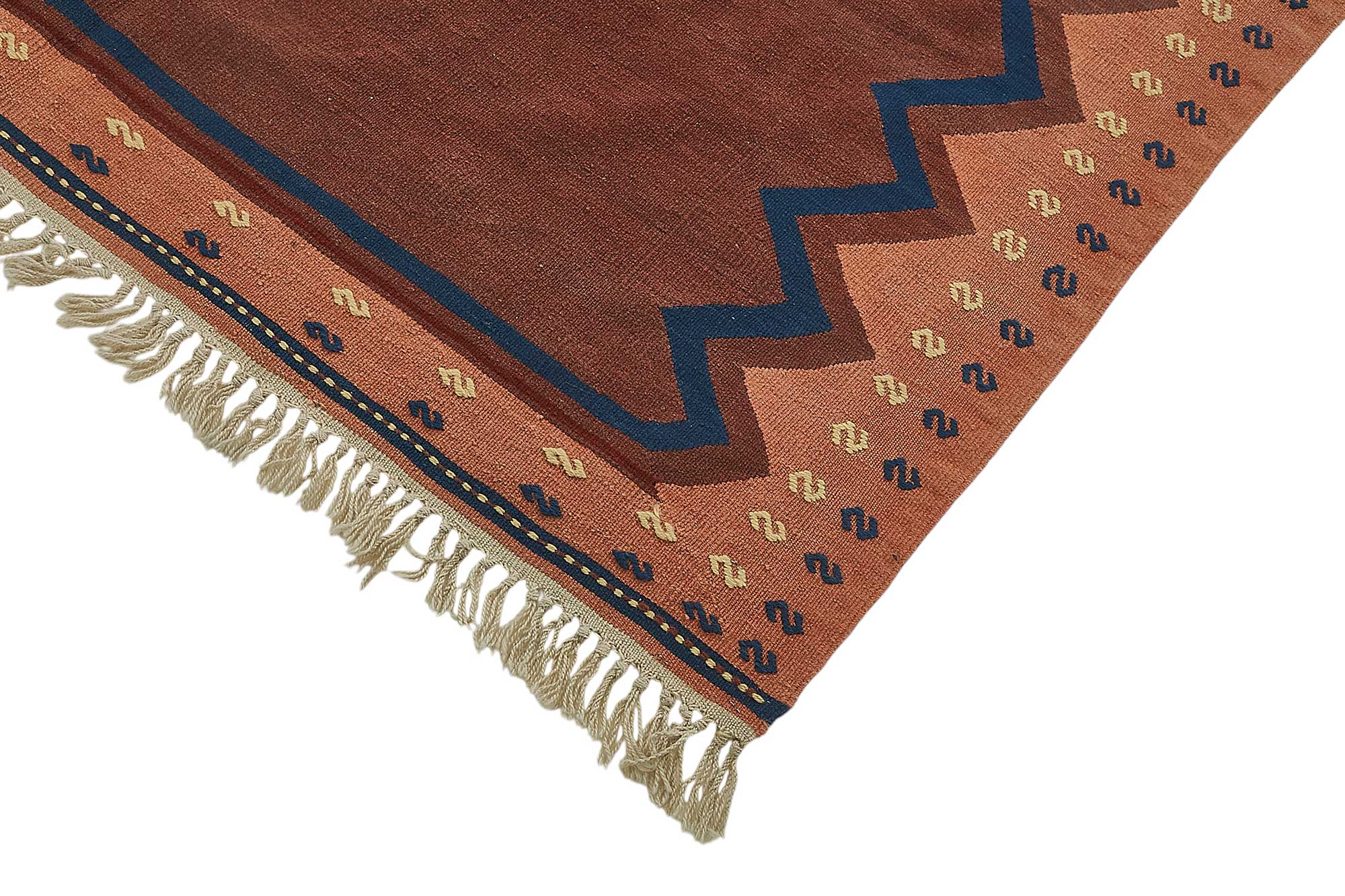 5x8 Handwoven Turkish Wool Kilim Rug - 50333
