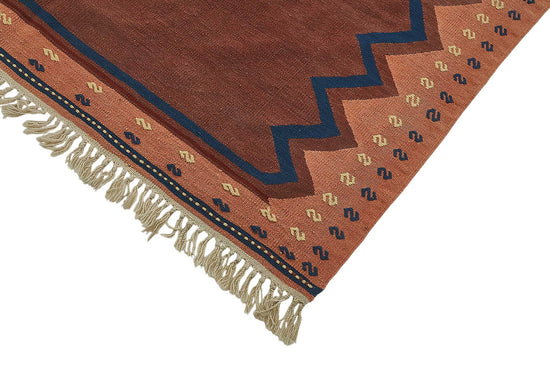 5x8 Handwoven Turkish Wool Kilim Rug - 50333
