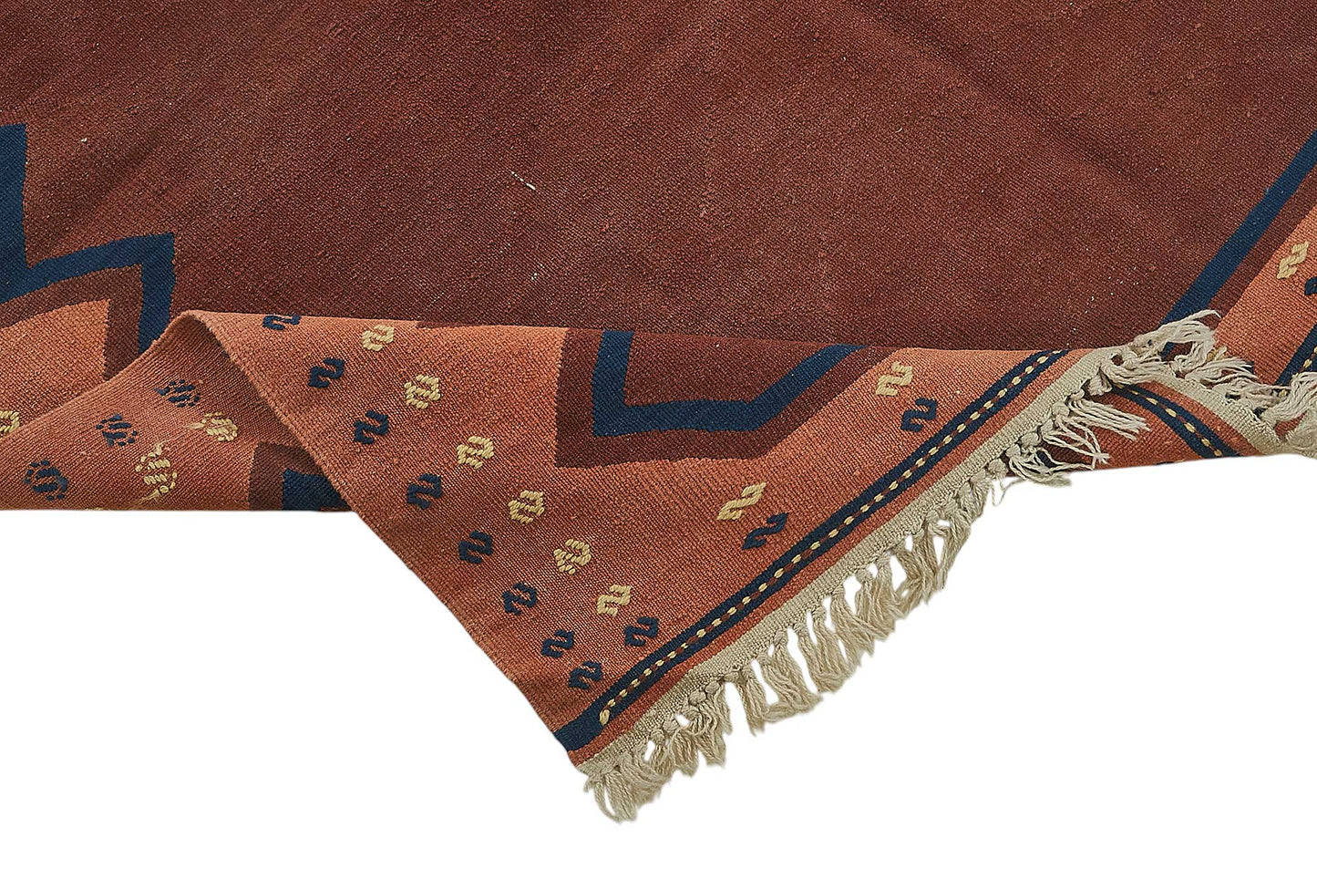 5x8 Handwoven Turkish Wool Kilim Rug - 50333