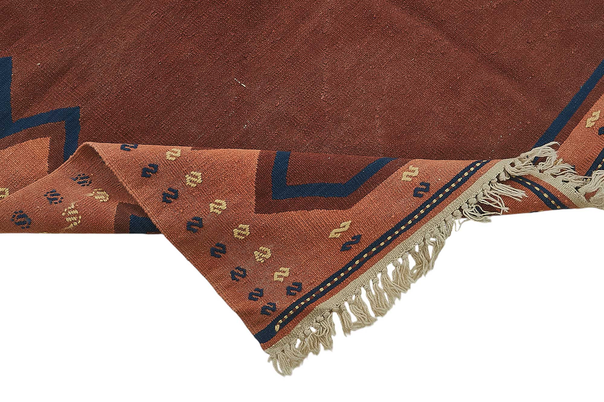 5x8 Handwoven Turkish Wool Kilim Rug - 50333