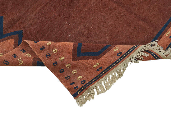 5x8 Handwoven Turkish Wool Kilim Rug - 50333