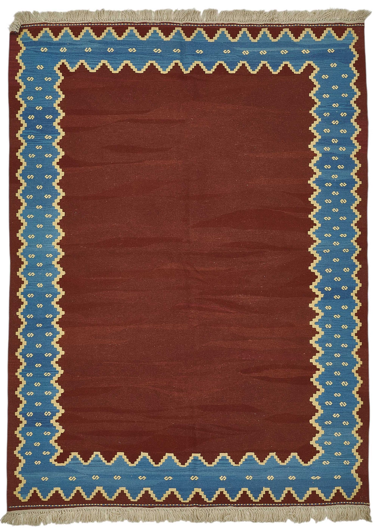 6x8 Handwoven Turkish Wool Kilim Rug - 50334