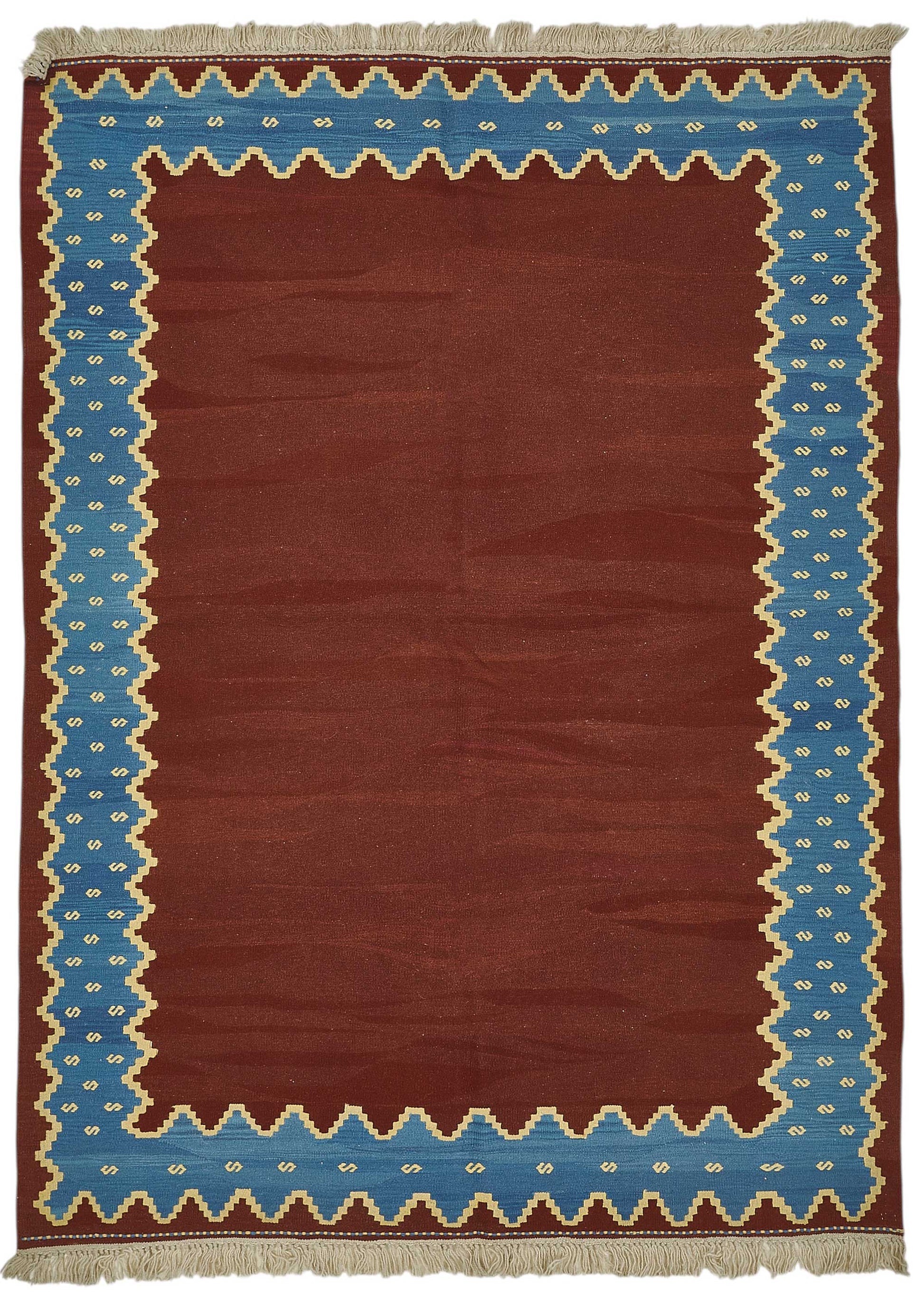 6x8 Handwoven Turkish Wool Kilim Rug - 50334