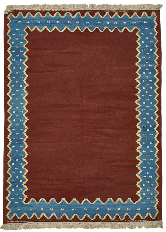 6x8 Handwoven Turkish Wool Kilim Rug - 50334