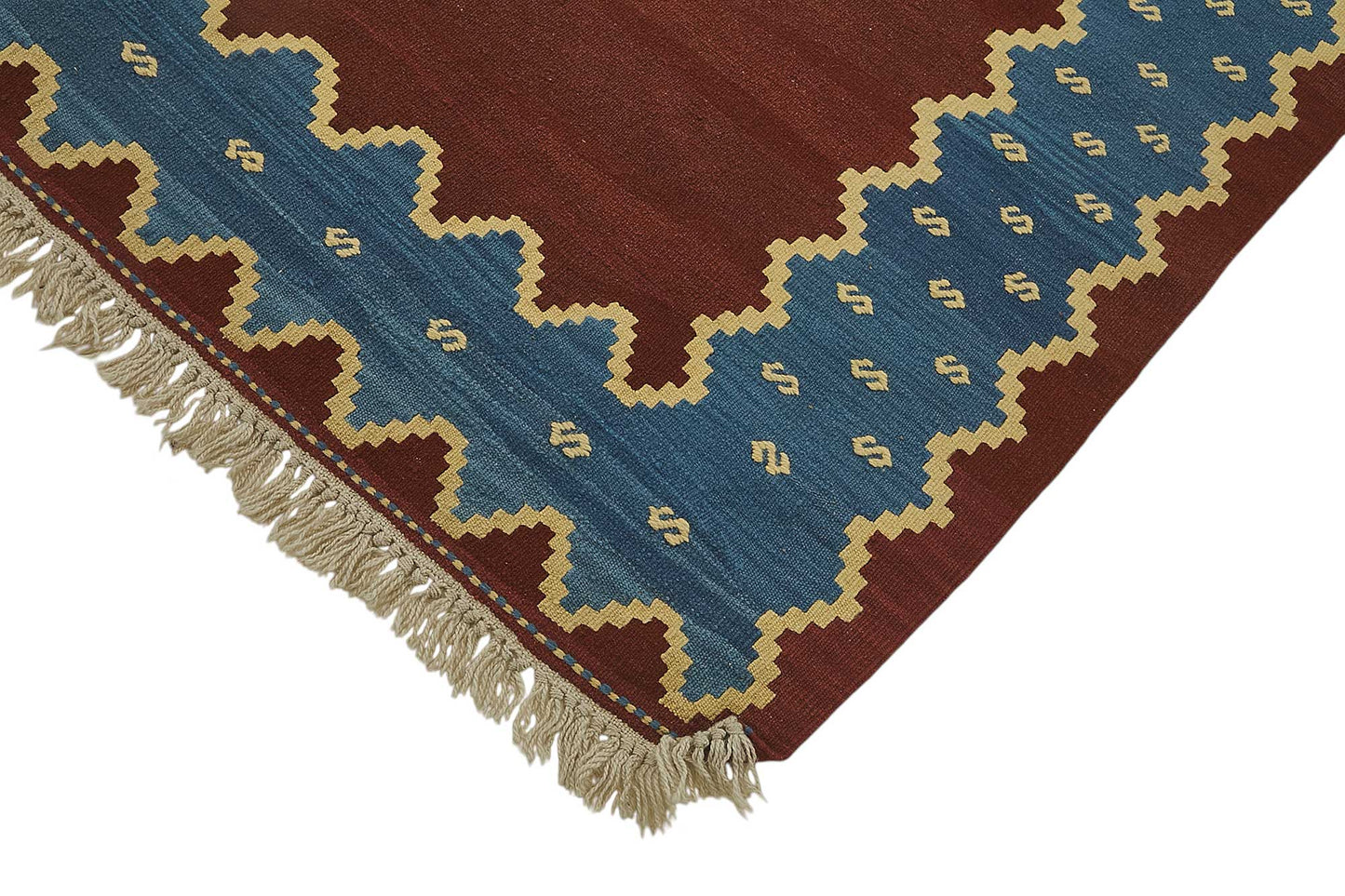 6x8 Handwoven Turkish Wool Kilim Rug - 50334