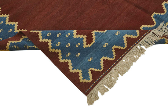 6x8 Handwoven Turkish Wool Kilim Rug - 50334