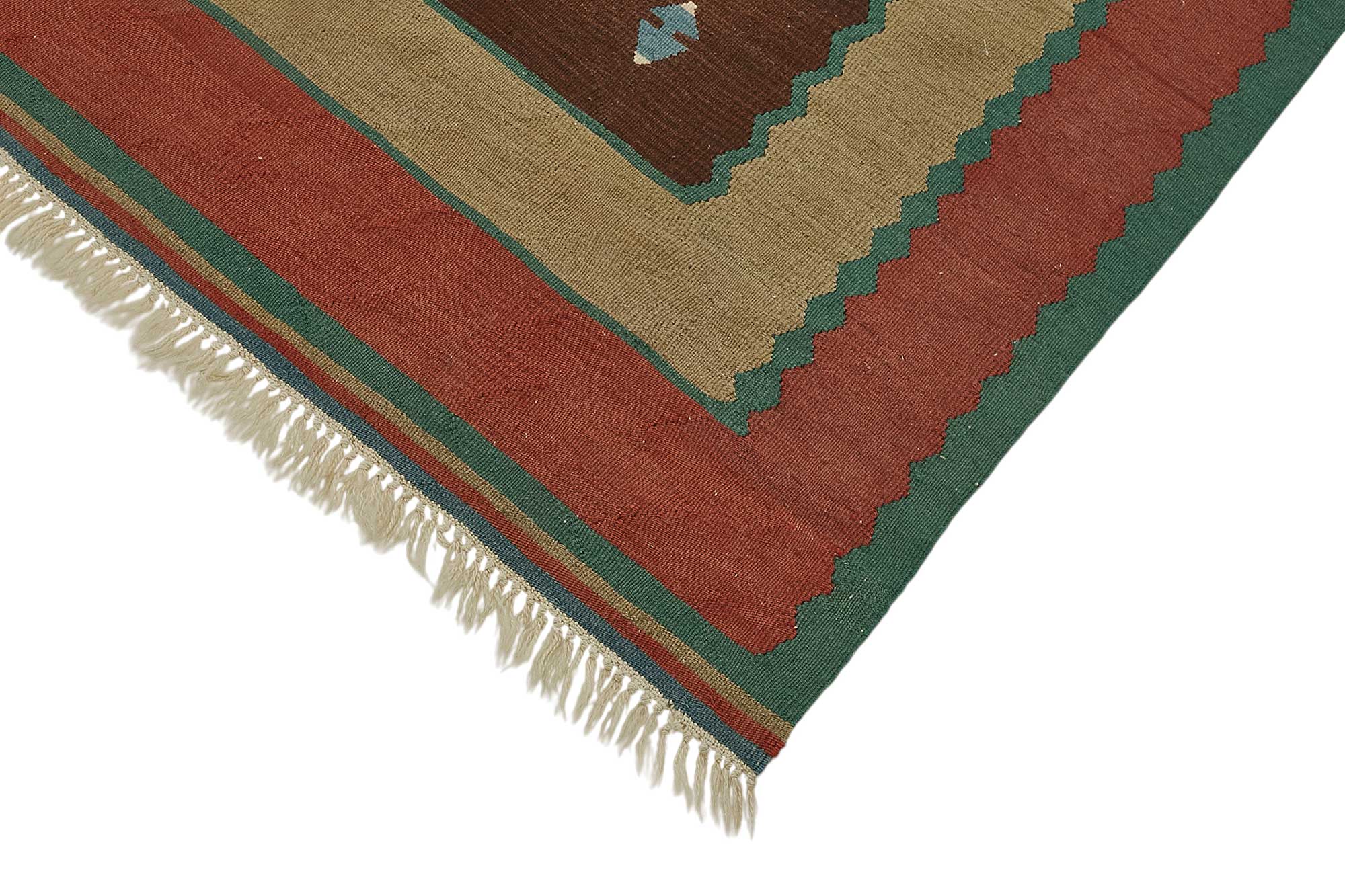 4x5 Handwoven Turkish Wool Kilim Rug - 50335
