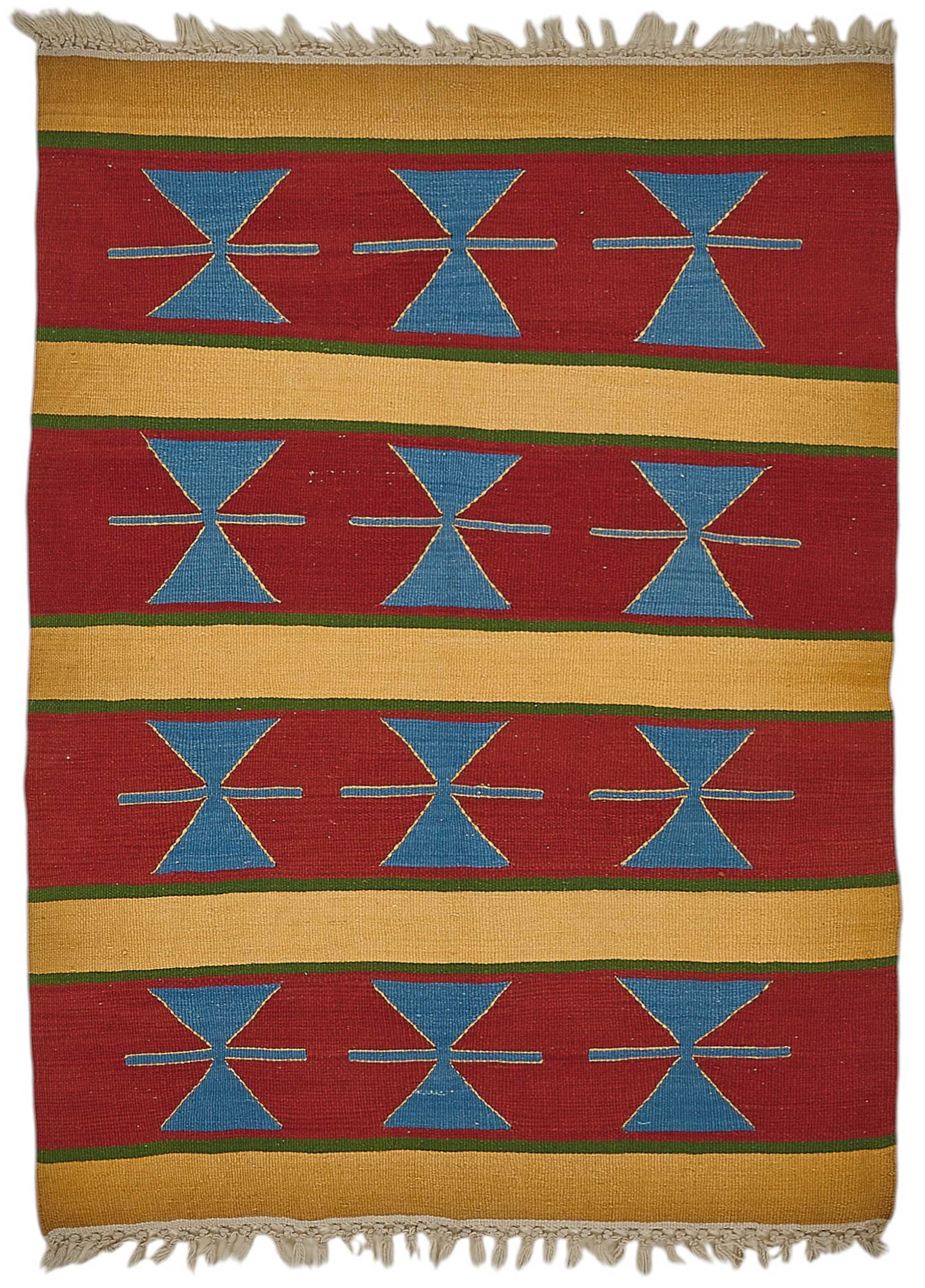 3x5 Handwoven Turkish Wool Kilim Rug - 50336