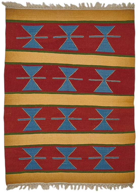 3x5 Handwoven Turkish Wool Kilim Rug - 50336