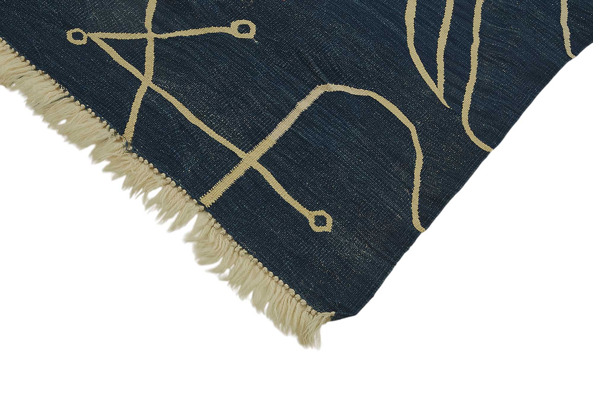 5x7 Handwoven Turkish Wool Kilim Rug - 50338