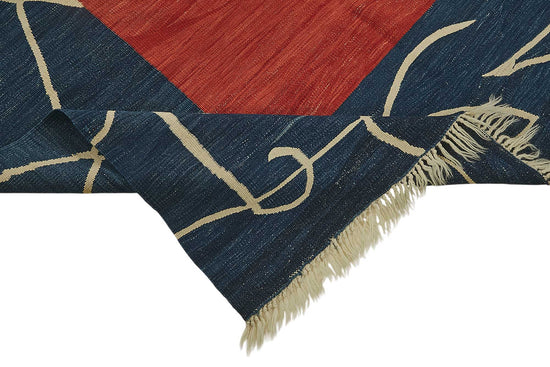 5x7 Handwoven Turkish Wool Kilim Rug - 50338
