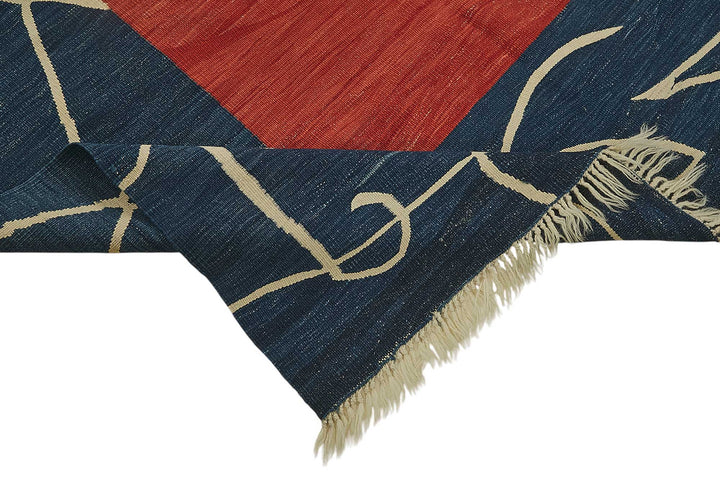 5x7 Handwoven Turkish Wool Kilim Rug - 50338