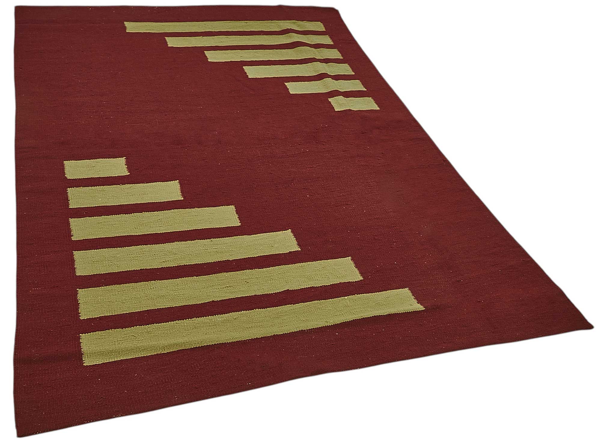 5x7 Handwoven Turkish Wool Kilim Rug - 50339