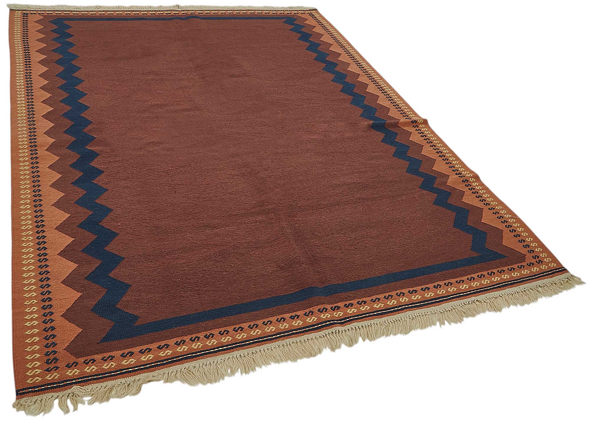 6x8 Handwoven Turkish Wool Kilim Rug - 50340