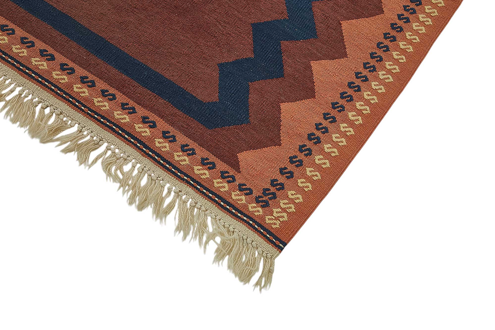 6x8 Handwoven Turkish Wool Kilim Rug - 50340