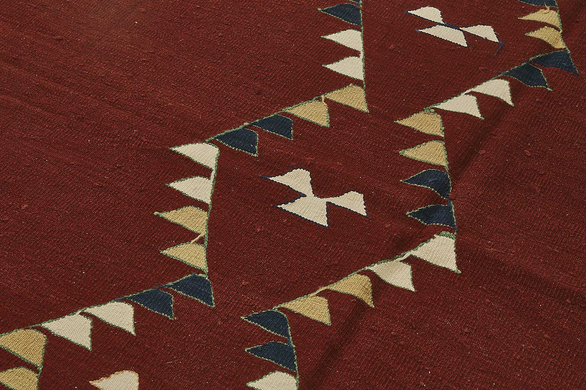 5x7 Handwoven Turkish Wool Kilim Rug - 50341