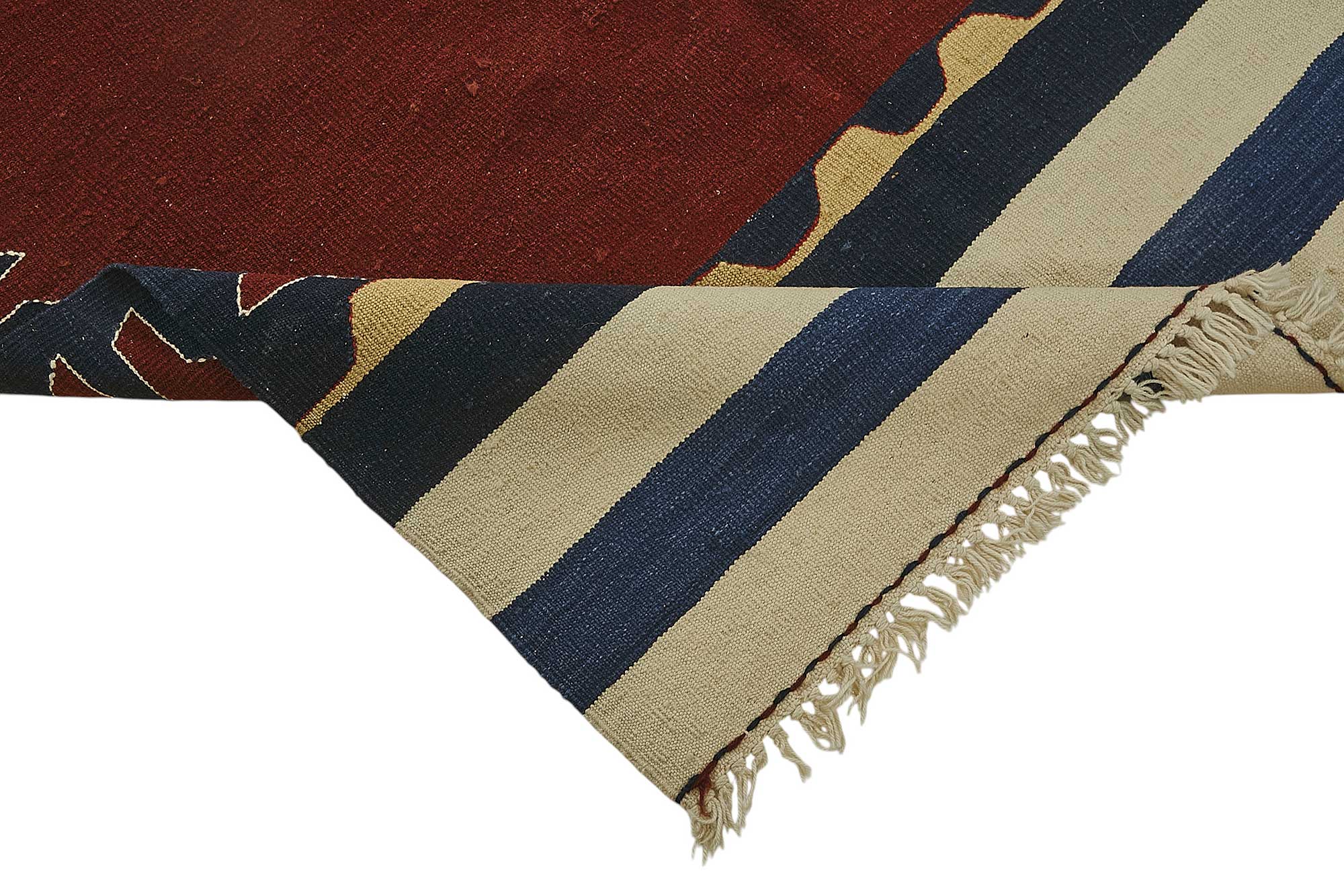 5x7 Handwoven Turkish Wool Kilim Rug - 50341
