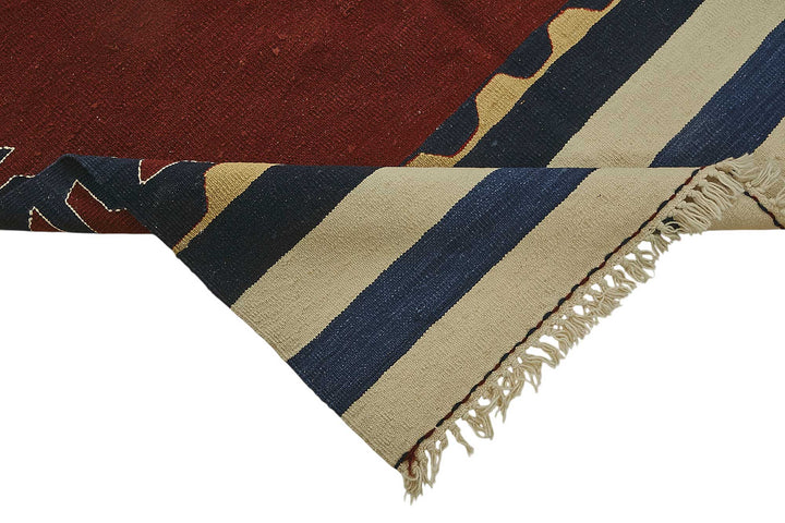 5x7 Handwoven Turkish Wool Kilim Rug - 50341