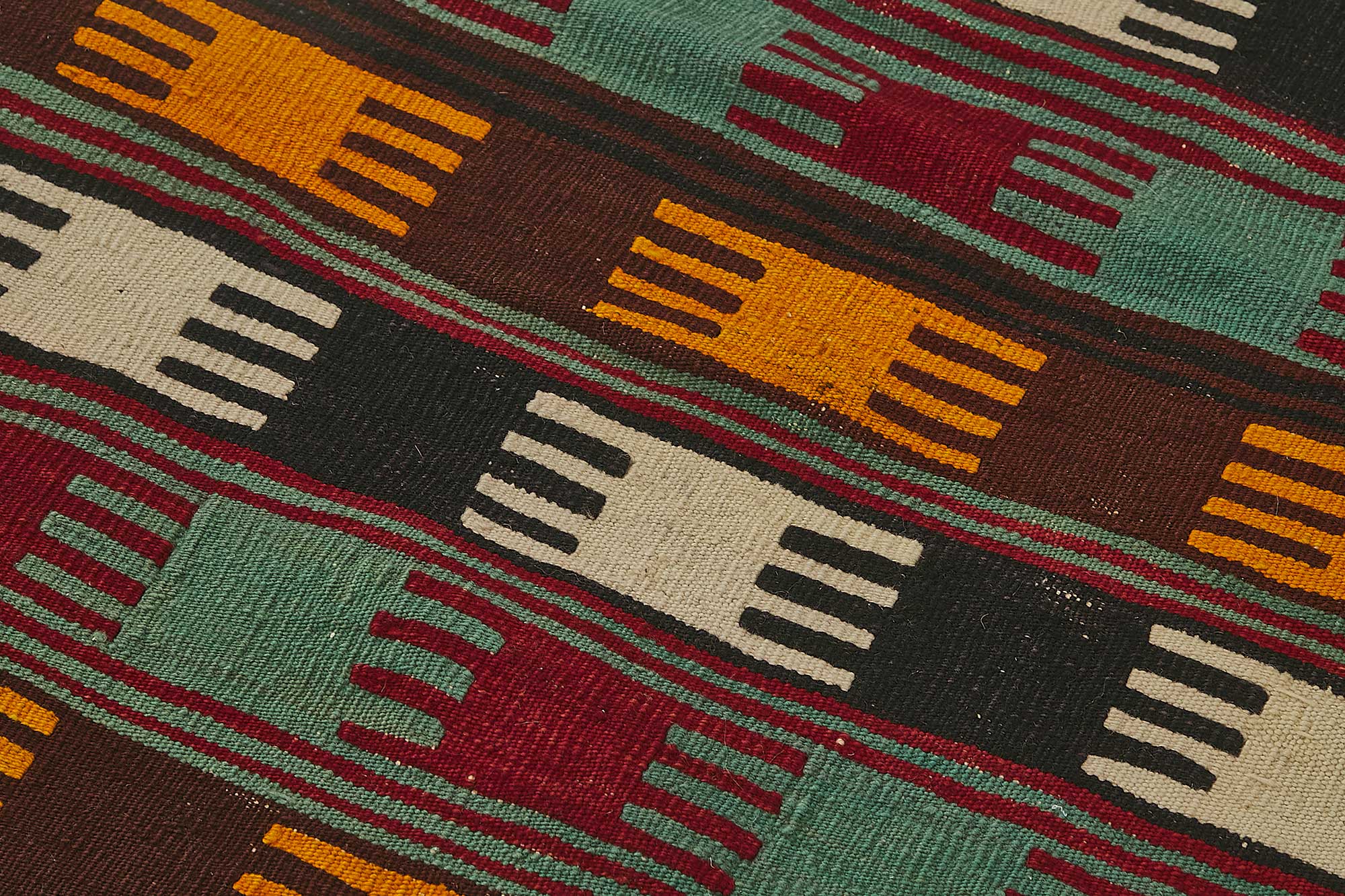 3x5 Handwoven Turkish Wool Kilim Rug - 50342
