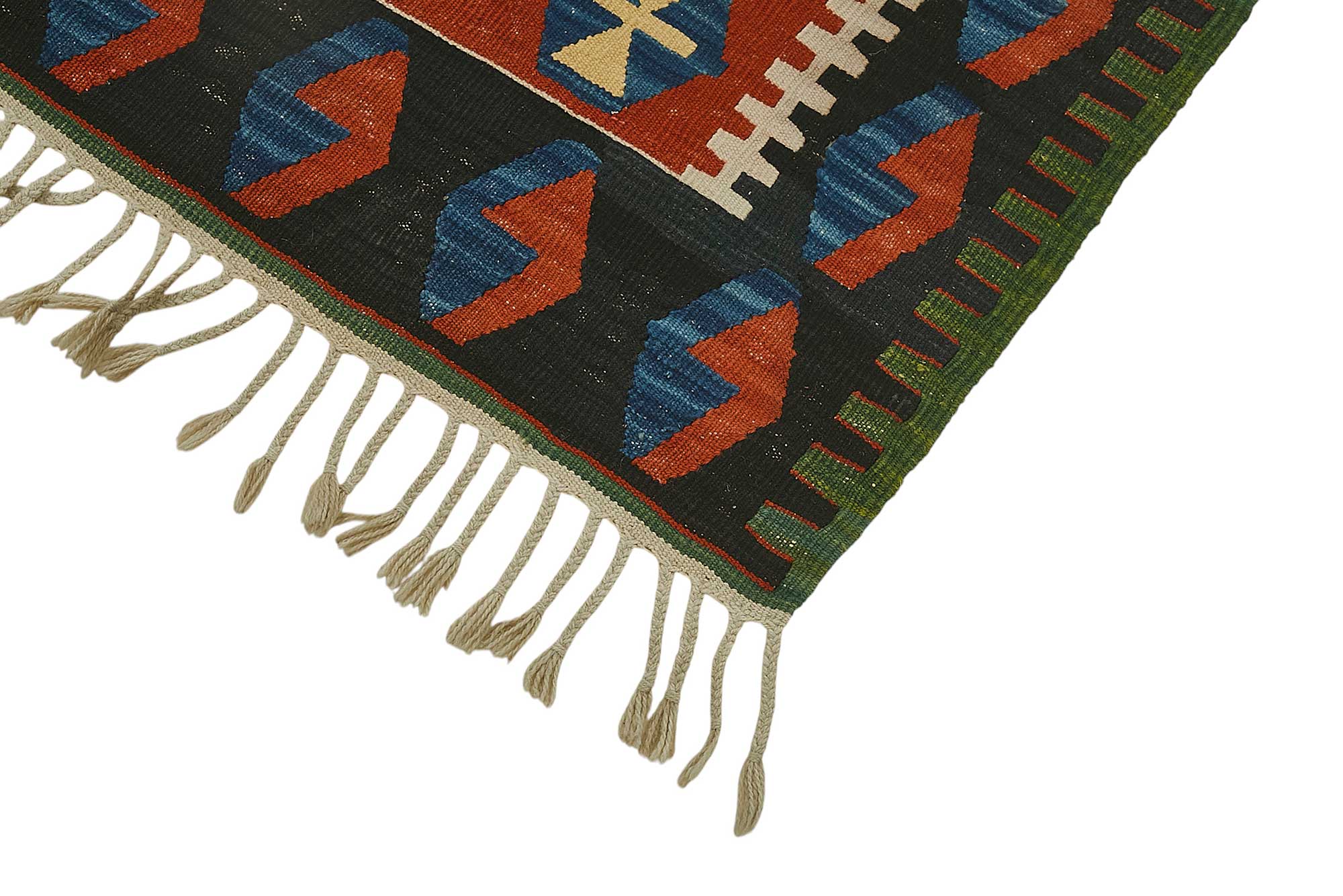 4x6 Handwoven Turkish Wool Kilim Rug - 50344