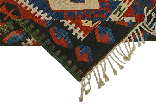 4x6 Handwoven Turkish Wool Kilim Rug - 50344