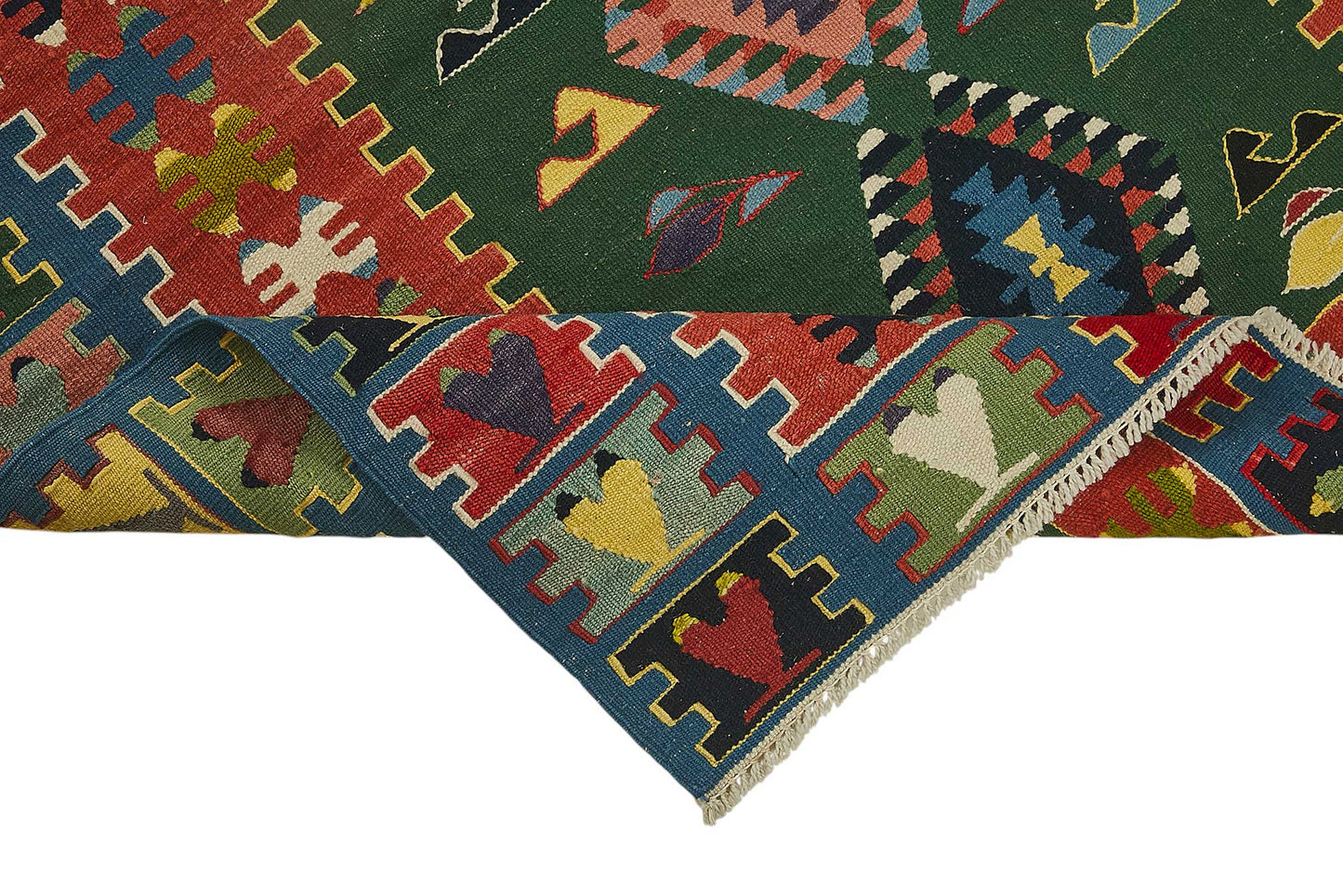 3x3 Handwoven Turkish Wool Kilim Rug - 50345