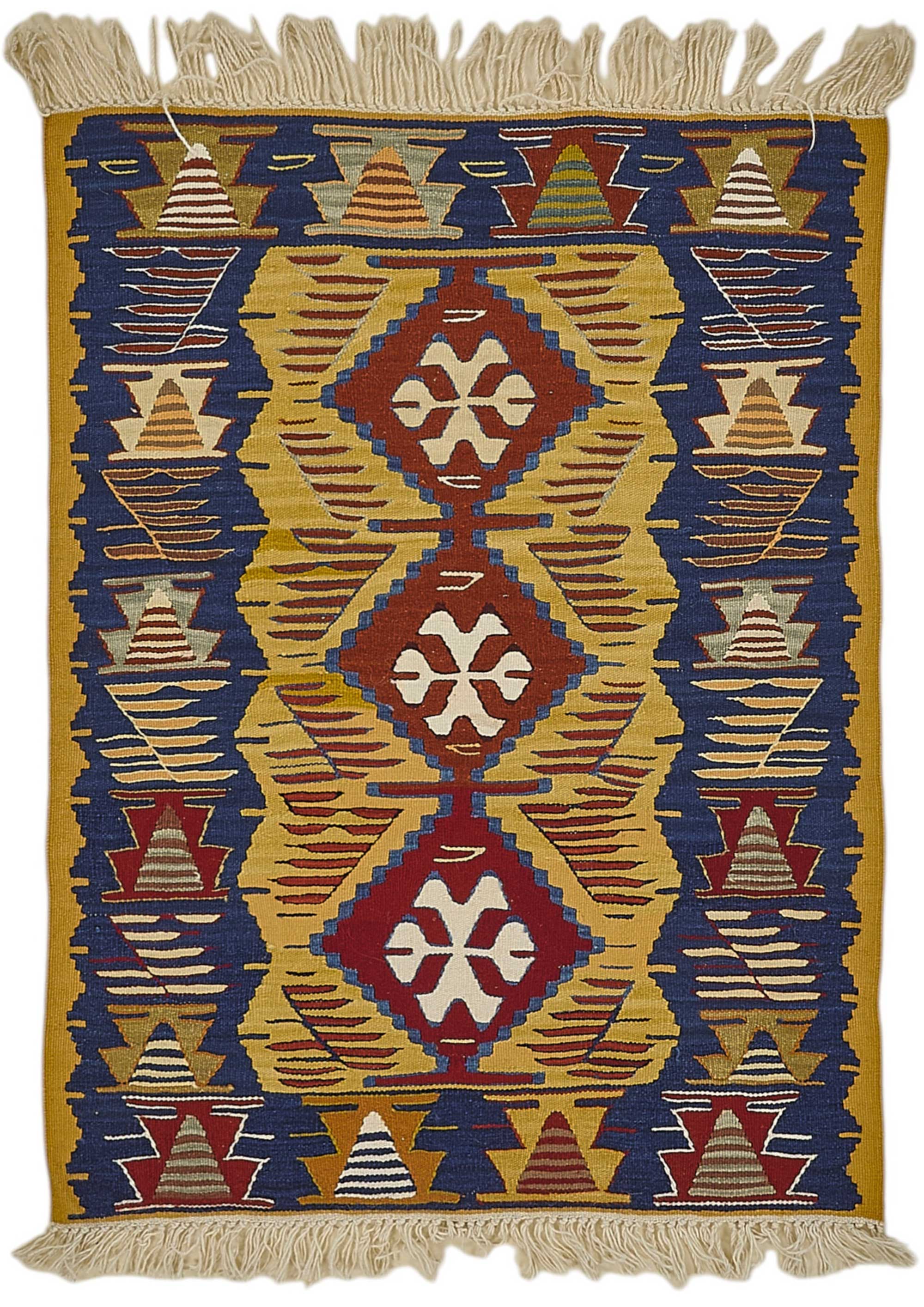3x4 Handwoven Turkish Wool Kilim Rug - 50346