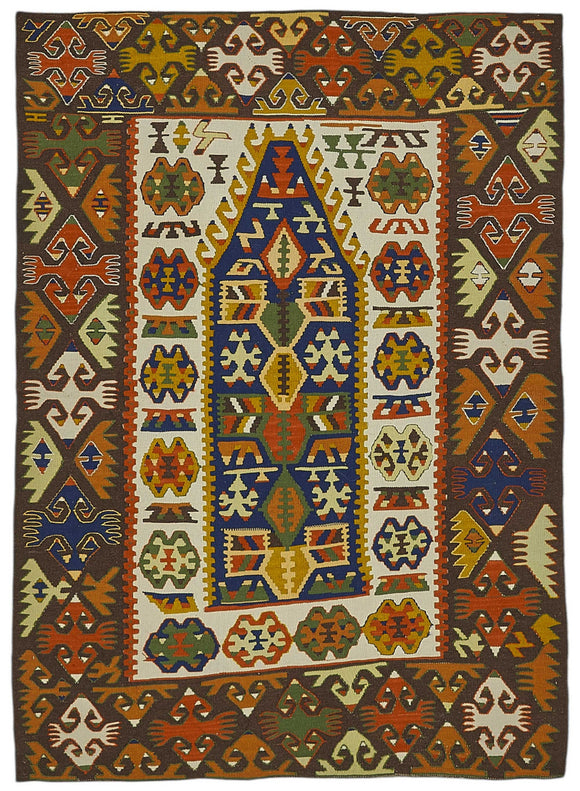 3x5 Handwoven Turkish Wool Kilim Rug - 50347