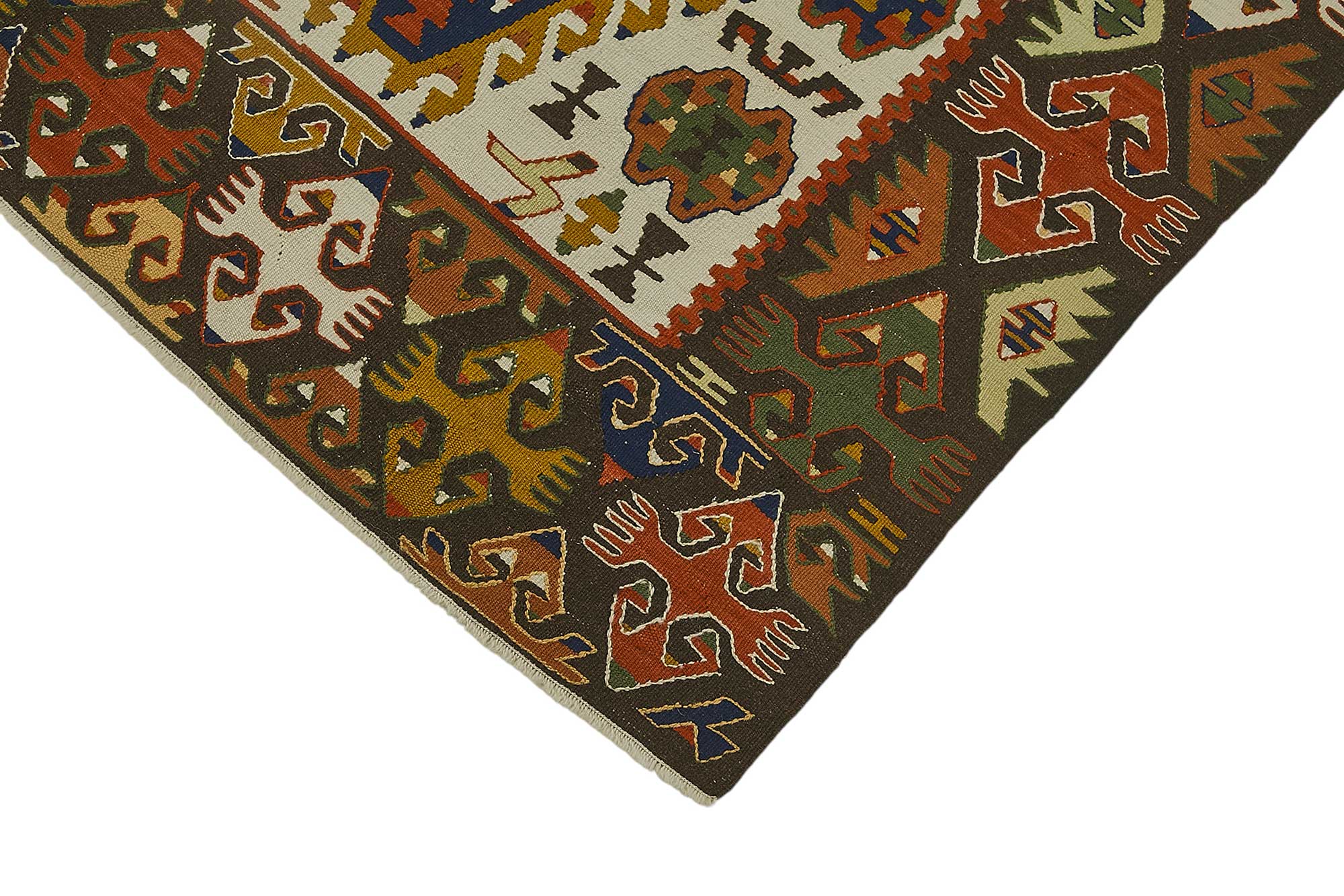 3x5 Handwoven Turkish Wool Kilim Rug - 50347