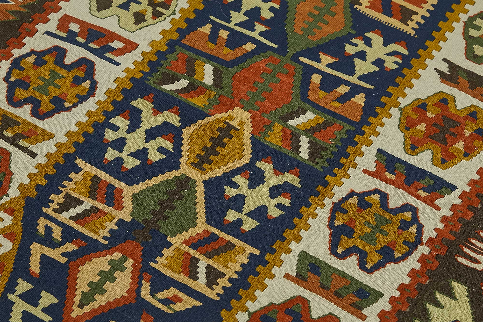 3x5 Handwoven Turkish Wool Kilim Rug - 50347