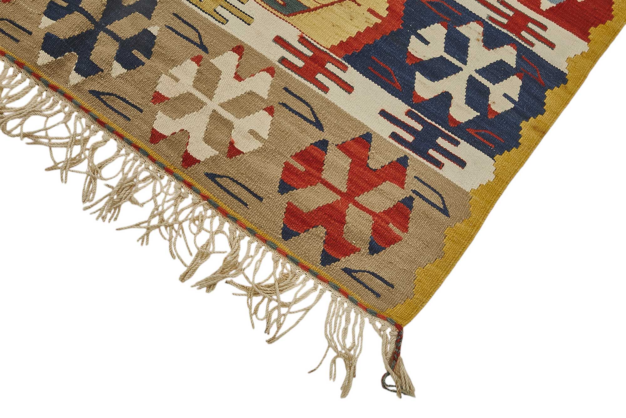 4x6 Handwoven Turkish Wool Kilim Rug - 50350