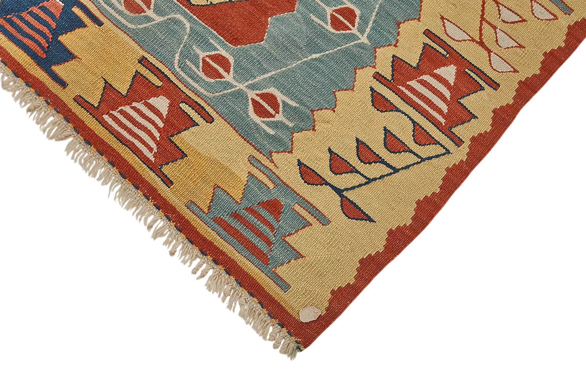4x5 Handwoven Turkish Wool Kilim Rug - 50351