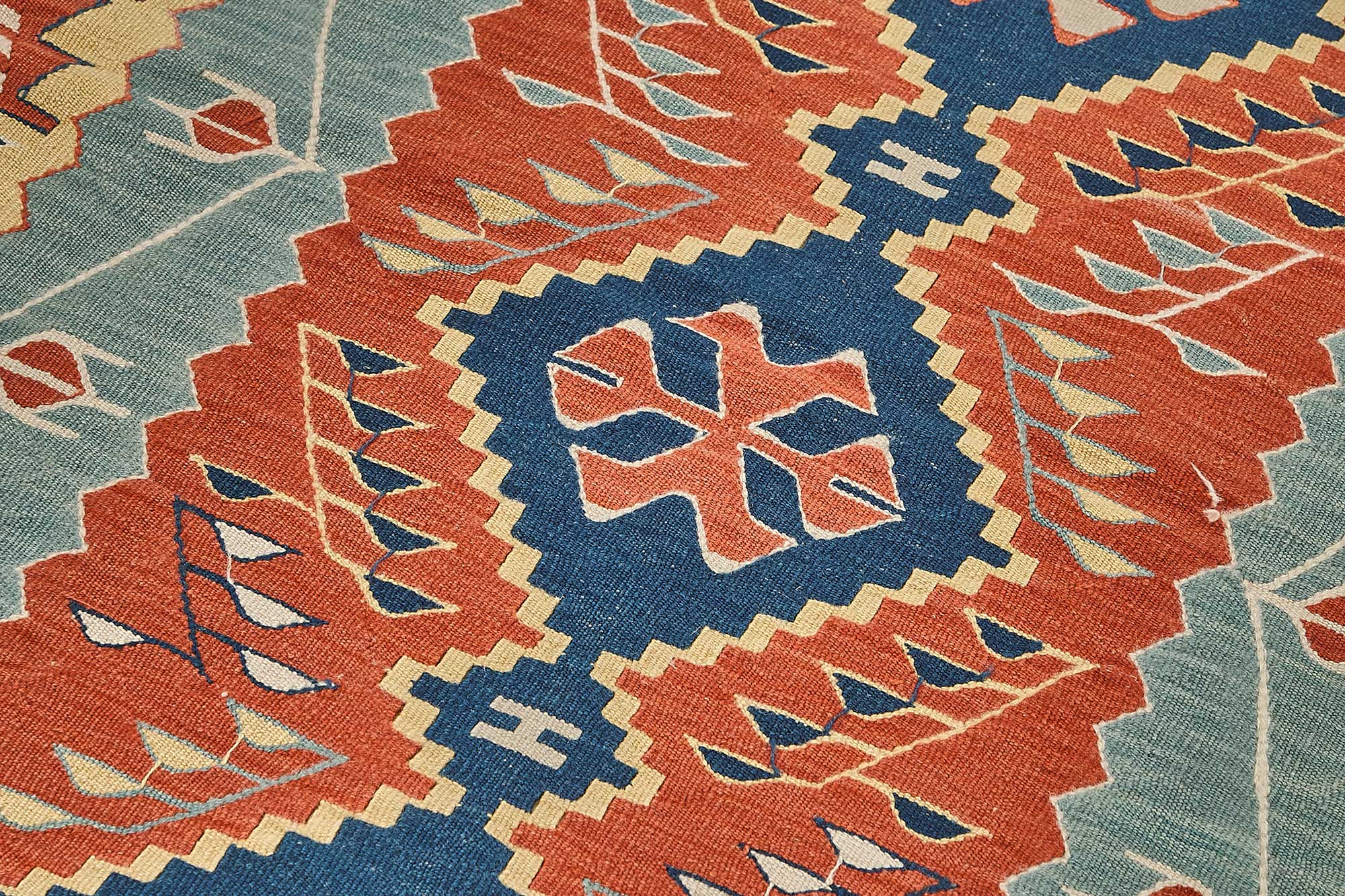 4x5 Handwoven Turkish Wool Kilim Rug - 50351