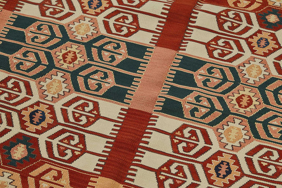 4x6 Handwoven Turkish Wool Kilim Rug - 50357