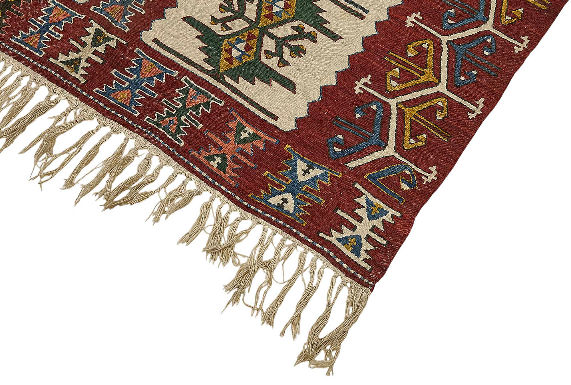 4x7 Handwoven Turkish Wool Kilim Rug - 50361