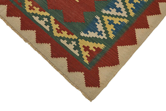 5x6 Handwoven Turkish Wool Kilim Rug - 50362