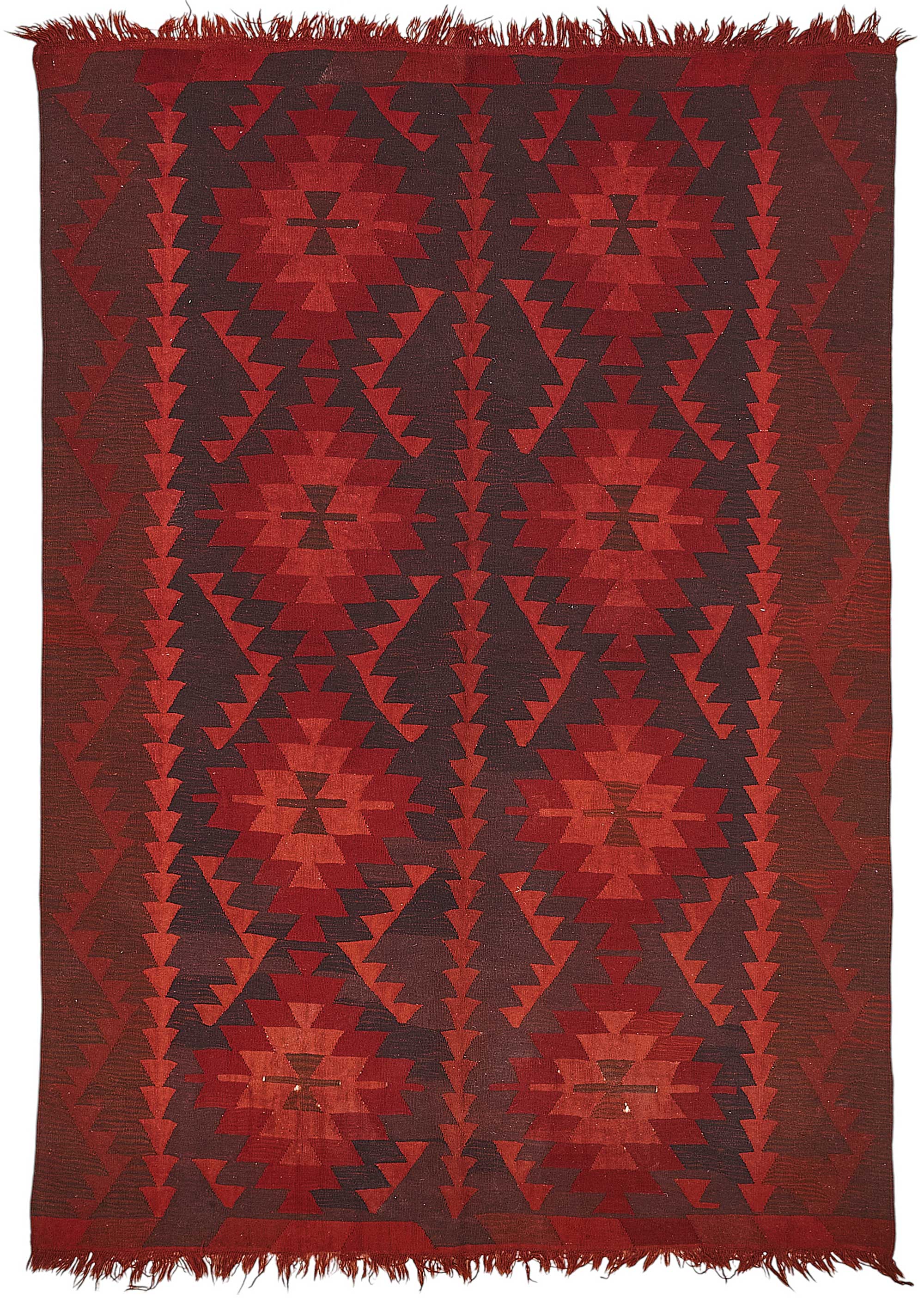 7x9 Handwoven Turkish Wool Kilim Rug - 50363