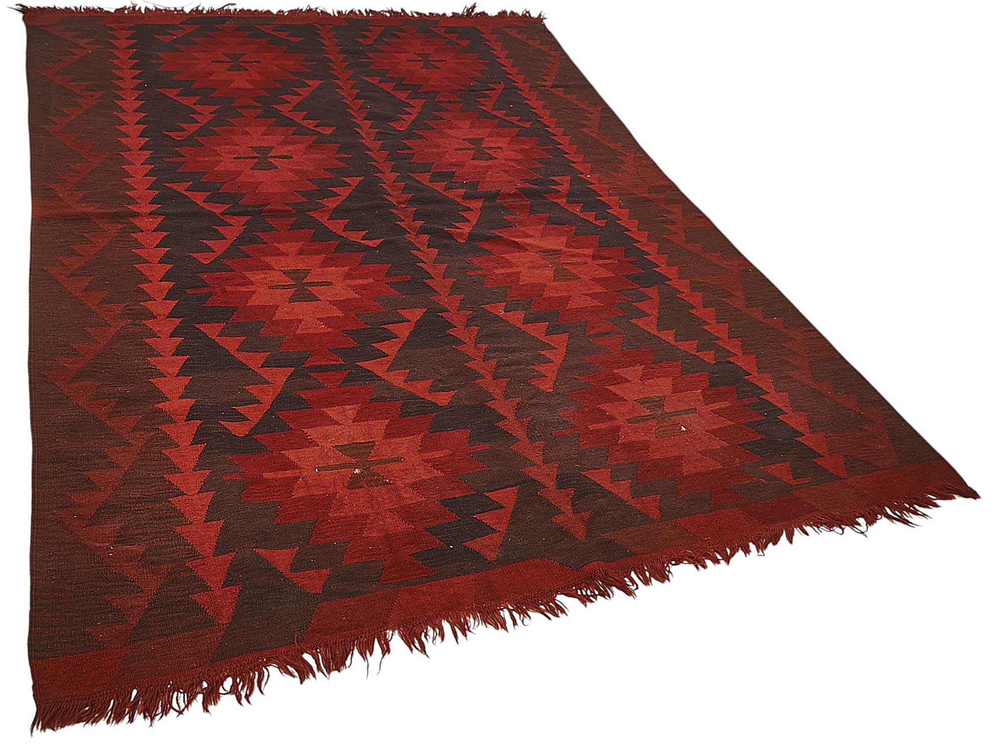 7x9 Handwoven Turkish Wool Kilim Rug - 50363