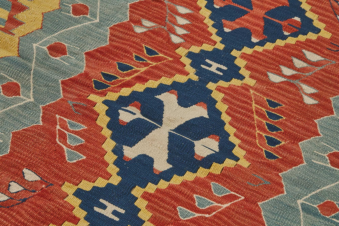 4x6 Handwoven Turkish Wool Kilim Rug - 50364